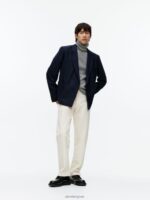 ARKET kleding 0DXJP1194 grijs Trui met col van merinowol Heren - Image 4