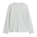 ARKET kleding 0DXJP1206 lichtgrijs actieve top met lange mouwen Heren