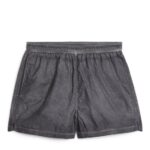 ARKET kleding 0DXJP1208 donker grijs actieve, kledinggeverfde shorts Heren