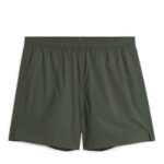 ARKET kleding 0DXJP1213 donkergroen actieve stretchshort Heren