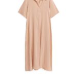 ARKET kleding 0DXJP121 beige jurk van linnenmix vrouwen