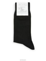 ARKET kleding 0DXJP1237 zwart Gemerceriseerde katoenen sokken effen Heren - Image 4