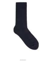 ARKET kleding 0DXJP1242 donkerblauw supima katoenen ribsokken Heren - Image 2