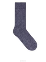 ARKET kleding 0DXJP1244 blauw supima katoenen ribsokken Heren - Image 2