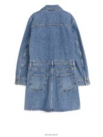 ARKET kleding 0DXJP129 blauw gewassen spijkerjurk vrouwen - Image 2