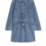 ARKET kleding 0DXJP129 blauw gewassen spijkerjurk vrouwen