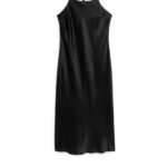 ARKET kleding 0DXJP134 zwart zijden onderjurk vrouwen