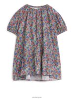 ARKET kleding 0DXJP1371 multi/bloemen geplooide katoenen jurk kinderen