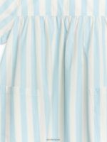 ARKET kleding 0DXJP1372 wit/lichtblauw Pima katoenen popeline jurk kinderen - Image 3