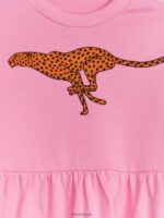 ARKET kleding 0DXJP1374 roze/cheetah jurk van geplooide badstof kinderen - Image 3