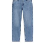 ARKET kleding 0DXJP138 blauw jade cropped slanke stretchjeans vrouwen