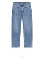 ARKET kleding 0DXJP138 blauw jade cropped slanke stretchjeans vrouwen - Image 3