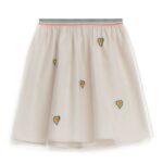 ARKET kleding 0DXJP1391 beige/multi geborduurde tule rok kinderen