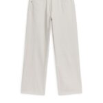 ARKET kleding 0DXJP139 wit Shore lage relaxte jeans vrouwen