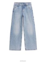 ARKET kleding 0DXJP141 lichtblauw losse jeans van wilgenhout vrouwen