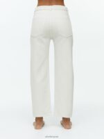 ARKET kleding 0DXJP142 wit roze cropped rechte jeans vrouwen - Image 2