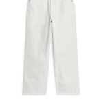 ARKET kleding 0DXJP142 wit roze cropped rechte jeans vrouwen