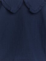 ARKET kleding 0DXJP1431 donkerblauw Kaasdoekblouse met rucheskraag kinderen - Image 3