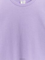 ARKET kleding 0DXJP1435 lila T-shirt met ronde hals kinderen - Image 2