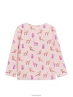 ARKET kleding 0DXJP1439 stoffig roze geribbelde bovenkant kinderen - Image 2