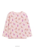 ARKET kleding 0DXJP1439 stoffig roze geribbelde bovenkant kinderen
