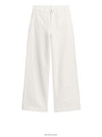 ARKET kleding 0DXJP143 wit lupine hoog uitlopende jeans vrouwen - Image 3