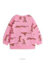 ARKET kleding 0DXJP1440 roze/cheetah oversized sweatshirt kinderen - Image 2