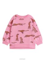 ARKET kleding 0DXJP1440 roze/cheetah oversized sweatshirt kinderen