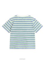 ARKET kleding 0DXJP1448 wit/groen/blauw getextureerd t-shirt kinderen - Image 2