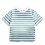 ARKET kleding 0DXJP1448 wit/groen/blauw getextureerd t-shirt kinderen