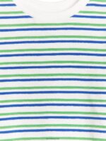 ARKET kleding 0DXJP1448 wit/groen/blauw getextureerd t-shirt kinderen - Image 3