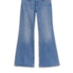 ARKET kleding 0DXJP144 helderblauw Wave slim uitlopende stretchjeans vrouwen