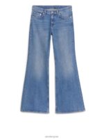 ARKET kleding 0DXJP144 helderblauw Wave slim uitlopende stretchjeans vrouwen - Image 3