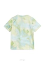 ARKET kleding 0DXJP1454 turkoois/tie-dye bedrukt t-shirt kinderen - Image 2