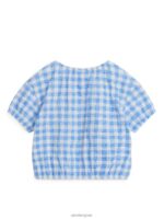ARKET kleding 0DXJP1455 wit Blauw getextureerde bovenkant kinderen - Image 2