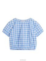 ARKET kleding 0DXJP1455 wit Blauw getextureerde bovenkant kinderen