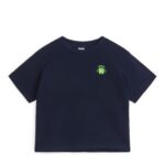 ARKET kleding 0DXJP1459 donkerblauw/robot getextureerd t-shirt kinderen