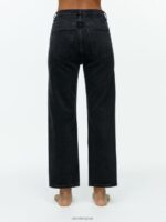 ARKET kleding 0DXJP145 grijsachtig zwart roze cropped rechte stretchjeans vrouwen - Image 2
