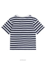 ARKET kleding 0DXJP1460 blauw/strepen getextureerd t-shirt kinderen - Image 2