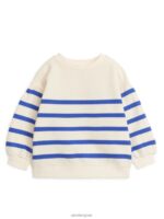 ARKET kleding 0DXJP1476 crème/blauw Sweatshirt met pofmouwen kinderen