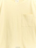 ARKET kleding 0DXJP1479 stoffig geel losvallend T-shirt van linnenmix kinderen - Image 3