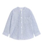 ARKET kleding 0DXJP1484 blauw/streep henley linnen overhemd kinderen