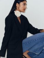 ARKET kleding 0DXJP148 middelblauw Dahlia rechte stretchjeans vrouwen - Image 7