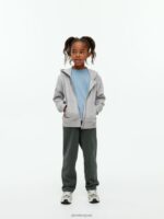 ARKET kleding 0DXJP1494 lichtgrijs hoodie met rits kinderen - Image 2