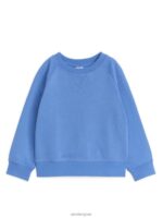 ARKET kleding 0DXJP1496 hemelsblauw sweatshirt van franse badstof kinderen