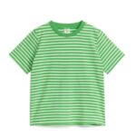 ARKET kleding 0DXJP1501 groen Wit gestreept t-shirt kinderen