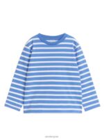 ARKET kleding 0DXJP1504 wit Blauw T-shirt met lange mouwen, set van 2 kinderen - Image 3