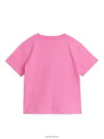 ARKET kleding 0DXJP1505 roze T-shirt met ronde hals kinderen - Image 2