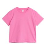 ARKET kleding 0DXJP1505 roze T-shirt met ronde hals kinderen