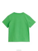 ARKET kleding 0DXJP1506 groente T-shirt met ronde hals kinderen - Image 2